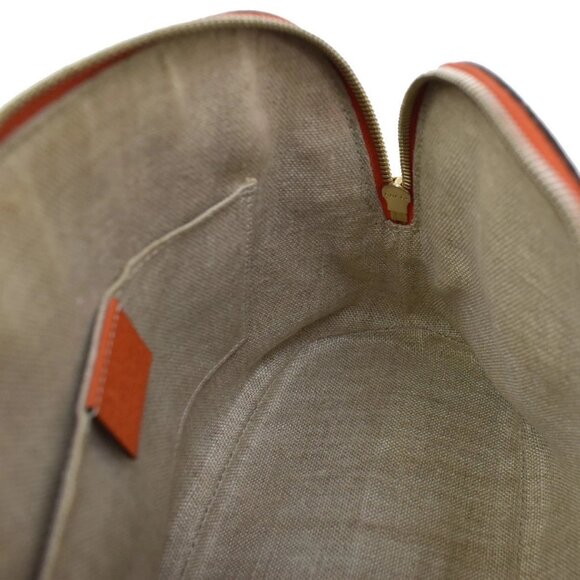 GUCCI Logo Interlocking G 2Way Shoulder Hand Bag Leather Orange GHW 93KB068 - Picture 10 of 14